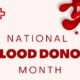 Blood Donor Month