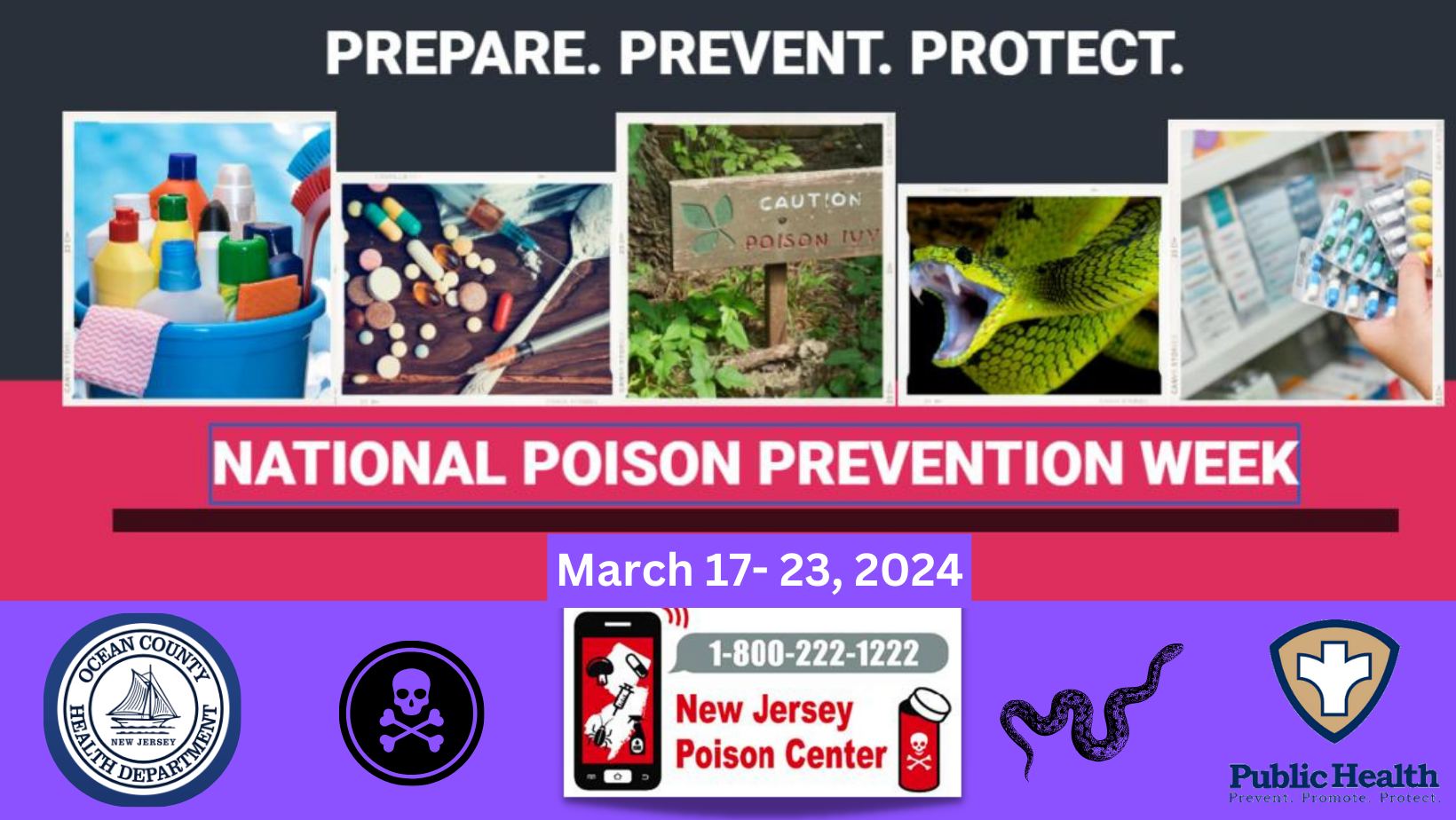NATIONAL POISON PREVENTION WEEK IS MARCH 17-23, 2024